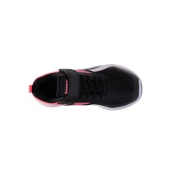 Reebok Zapatilla Deportivas Rush Runner Syn Elastic Lace & Top Strap Negro Rosa Niña