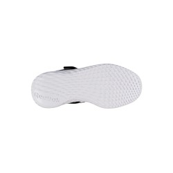 Reebok Zapatilla Deportiva Rush Runner 5 Elastic Lace & Top Strap Negro Blanco Niño