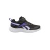 Reebok Zapatilla Deportiva Rush Runner 5 Elastic Lace & Top Strap Negro Morado Niño