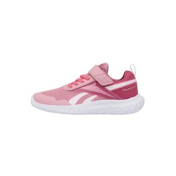 Reebok Zapatilla Deportiva Rush Runner 5 Elastic Lace & Top Strap Rosa Blanco Niña