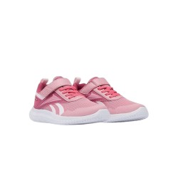 Reebok Zapatilla Deportiva Rush Runner 5 Elastic Lace & Top Strap Rosa Blanco Niña