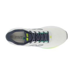 New Balance Zapatilla Running Fresh Foam 680 V9 Blanco Verde Amarillo Reflection Grey Matter Hombre