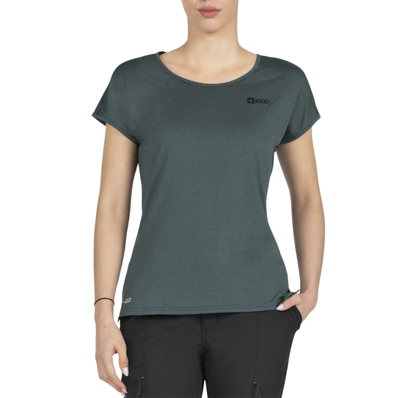 +8000 Camiseta Tabata Verde Oscuro Mujer