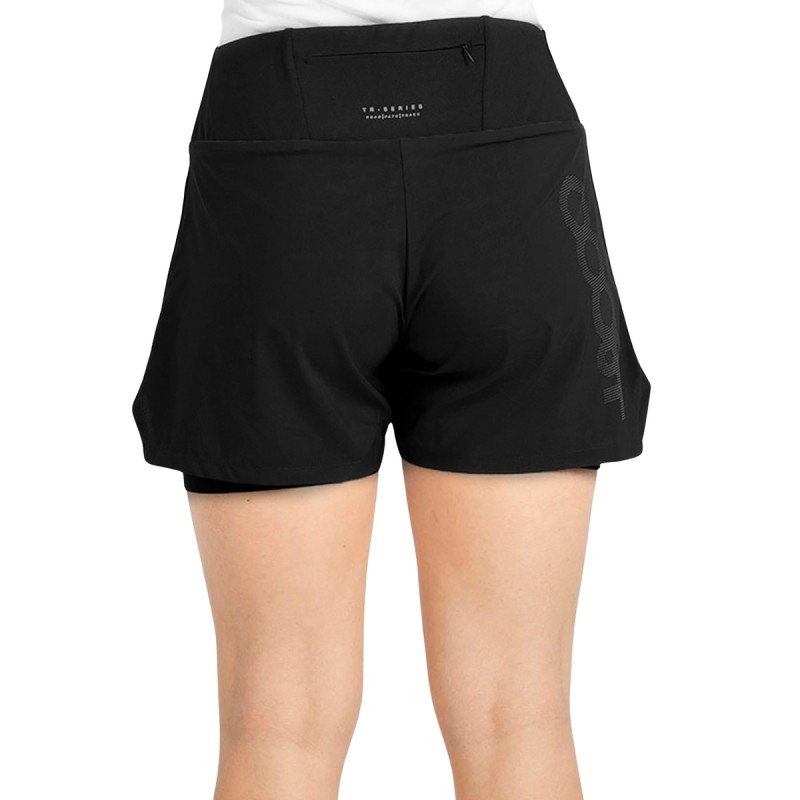 +8000 Pantalón Corto De Chándal Groa Negro Mujer