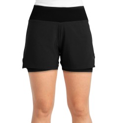+8000 Pantalón Corto De Chándal Groa Negro Mujer