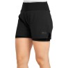 +8000 Pantalón Corto De Chándal Groa Negro Mujer