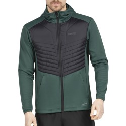 +8000 Chaqueta Híbrida Fibras Teon Negro Verde Oscuro Hombre