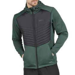 +8000 Chaqueta Híbrida Fibras Teon Negro Verde Oscuro Hombre
