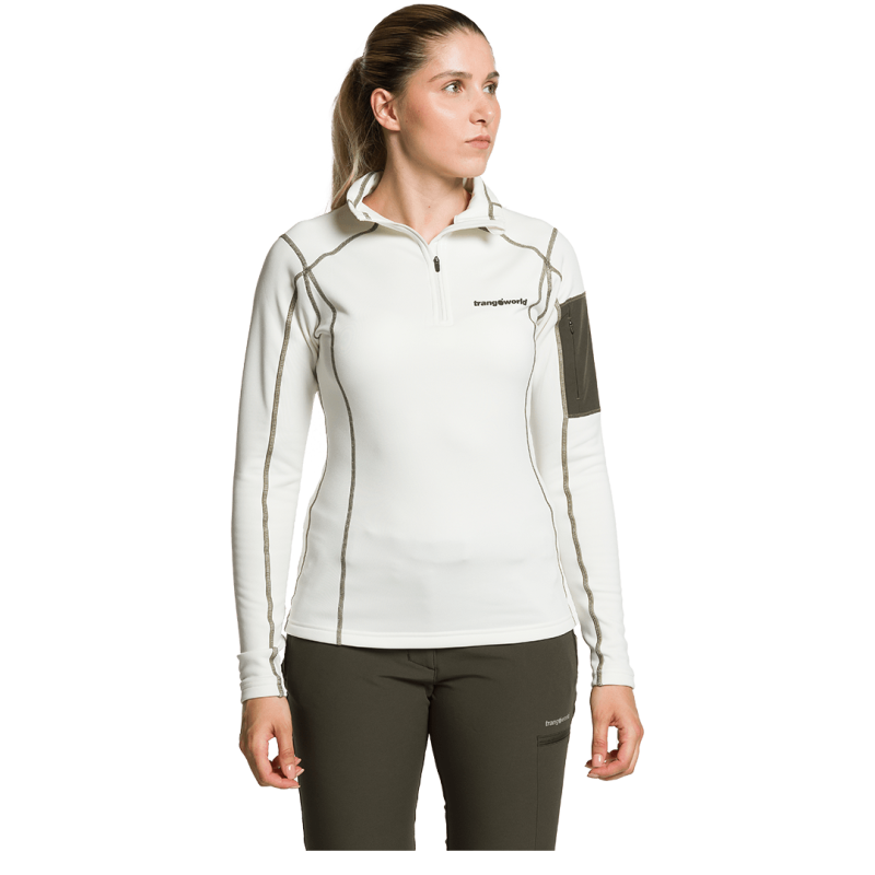 Trangoworld Pullover Geelong Blanco Mujer
