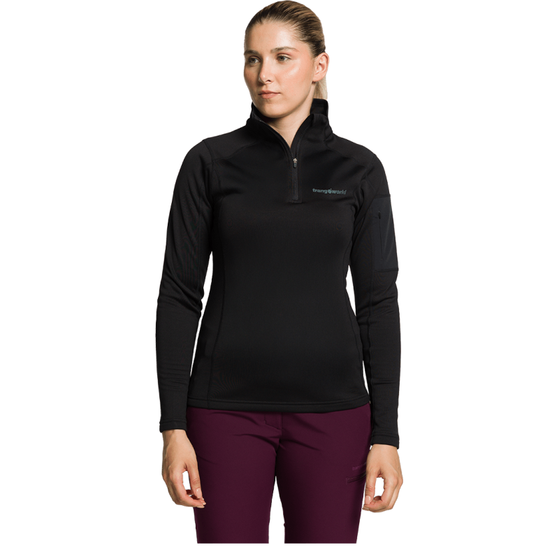 Trangoworld Pullover Geelong Negro Mujer