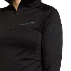 Trangoworld Pullover Geelong Negro Mujer