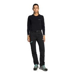 Trangoworld Pantalón Largo Causiat Negro Mujer