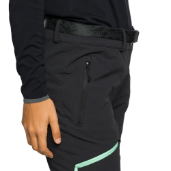 Trangoworld Pantalón Largo Causiat Negro Mujer