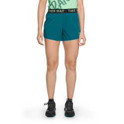 Trangoworld Pantalón Corto Larues Verde Oscuro Mujer
