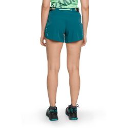 Trangoworld Pantalón Corto Larues Verde Oscuro Mujer