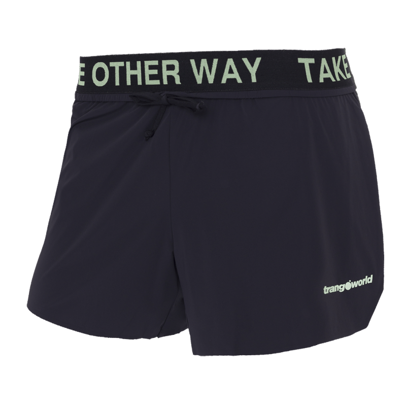 Trangoworld Pantalón Corto Larues Negro Mujer