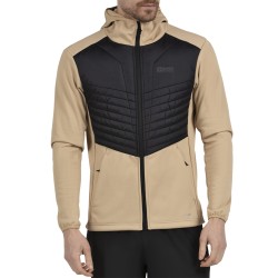 +8000 Chaqueta Híbrida Fibras Teon Negro Biege Camel Hombre
