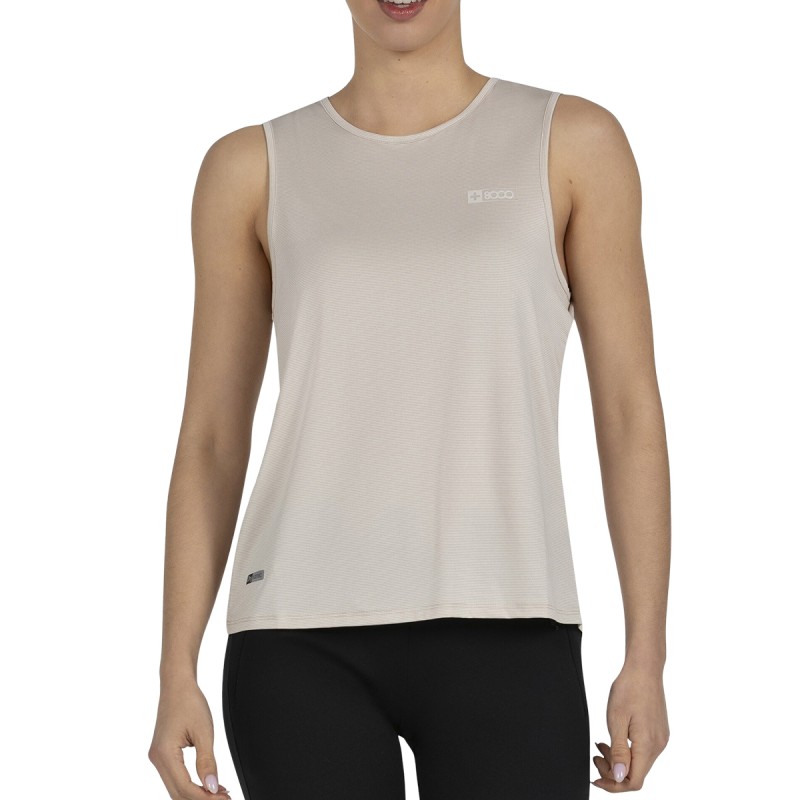 +8000 Camiseta Deportiva Tola Beige Vigore Mujer