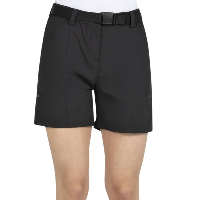 +8000 Pantalón Trekking Corto Solvi Negro Mujer