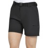 +8000 Pantalón Trekking Corto Solvi Negro Mujer