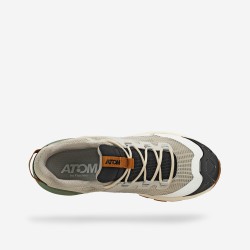 Atom Zapatilla Trekking Hard Rally Explore Pro Negro Gris Beige Hombre