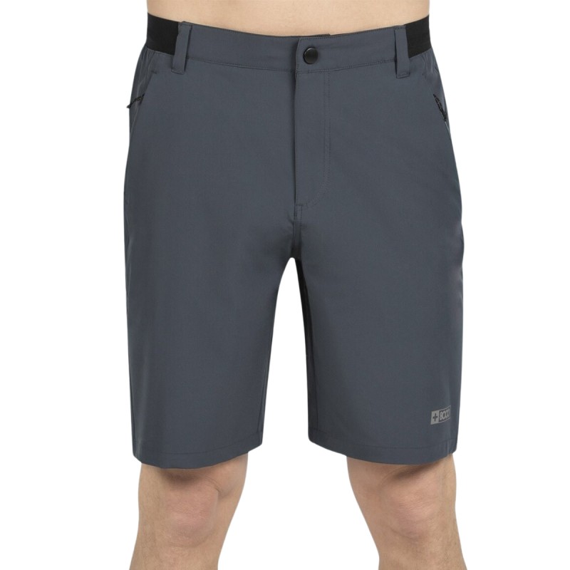 +8000 Pantalón Trekking Corto Kin Gris Antracita Hombre