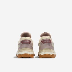 Atom Zapatilla Trekking Hard Rally Explore Pro Beige Rosa Desert Mujer