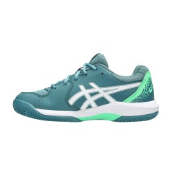 Asics Zapatilla Padel Gel-Dedicate 8 Padel GS Verde Misty Pine White Niño