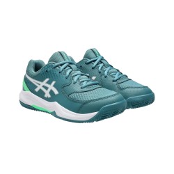 Asics Zapatilla Padel Gel-Dedicate 8 Padel GS Verde Misty Pine White Niño