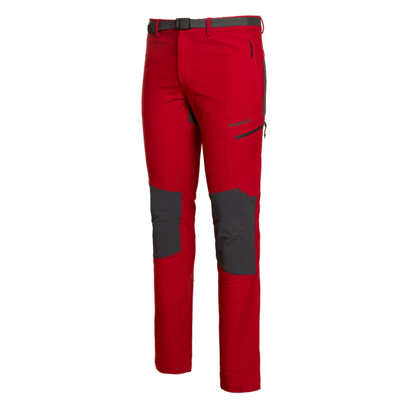 Trangoworld Pantalón Largo Aysen 003 Rojo Oscuro Antracita Hombre