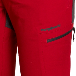 Trangoworld Pantalón Largo Aysen 003 Rojo Oscuro Antracita Hombre