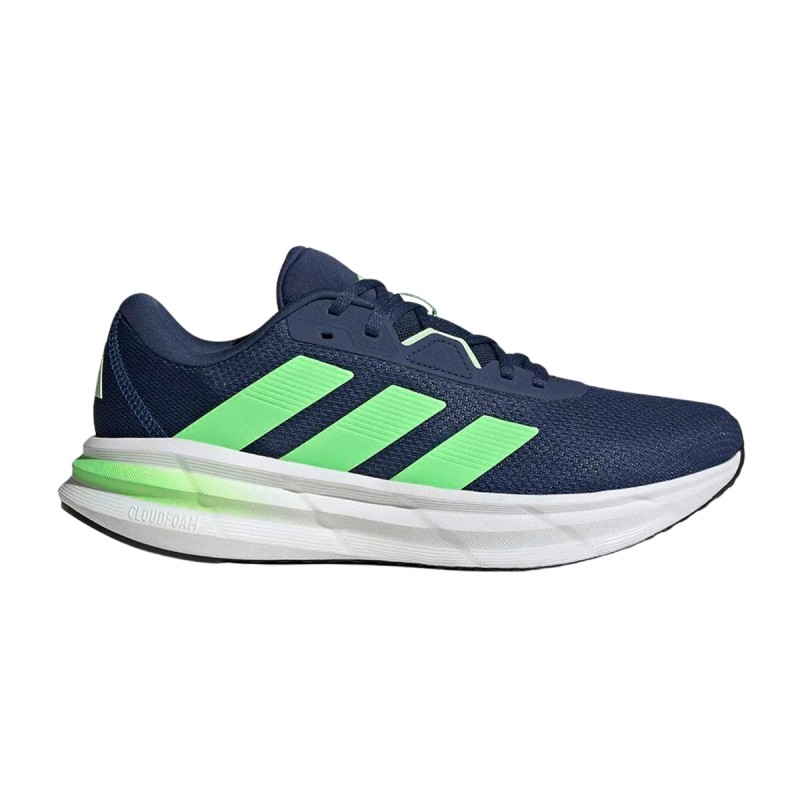 ADIDAS Zapatilla Running Galaxy 7 Azul Verde Tech Indigo Lime Burst Hombre