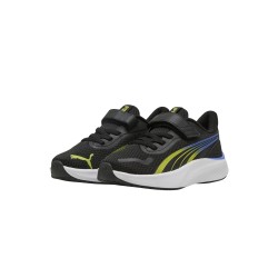 Puma Zapatilla Deportiva Pounce Lite Ac+Ps Negro Amarillo Azul Black-Lime Smash-Sapphire Niño
