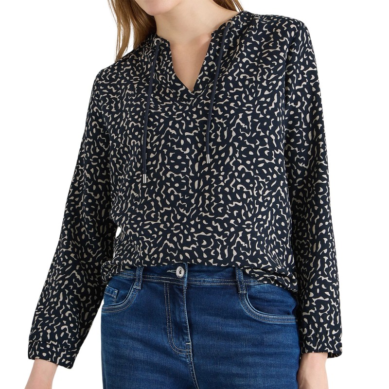 Cecil Camisa Print Azul Mujer