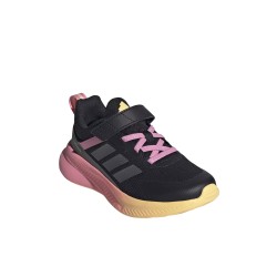 Adidas Zapatilla Deportivas De Velcro Fortarun 4.0 Negro Naranja Rosa Core Black Iron Metallic Niño