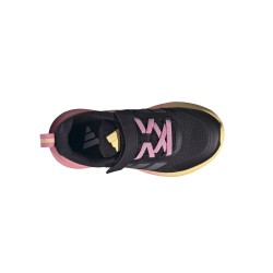 Adidas Zapatilla Deportivas De Velcro Fortarun 4.0 Negro Naranja Rosa Core Black Iron Metallic Niño
