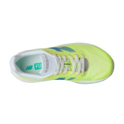 New Balance Zapatilla Running Fuelcell Rebel V5 Amarillo Blanco AfterGlow Deep End Mujer