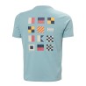 Helly Hansen Camiseta Shoreline T-Shirt 3.0 Gris Verdoso Hombre