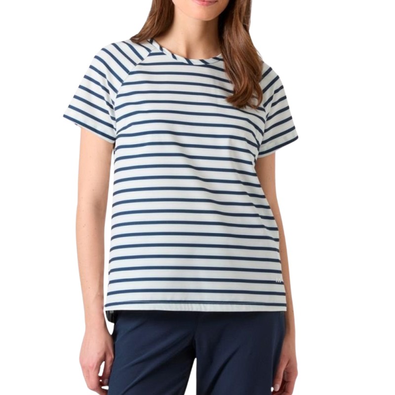 Helly Hansen Camiseta Thalia T-Shirt A Rayas Blanco Negro Mujer