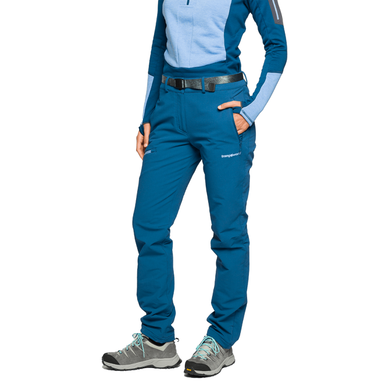 Trangoworld Pantalón Largo Causiat Azul Mujer