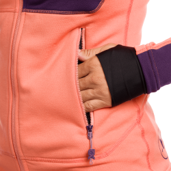 Trangoworld Chaqueta Trx2 Stretch Wm Pro Coral Morado Mujer