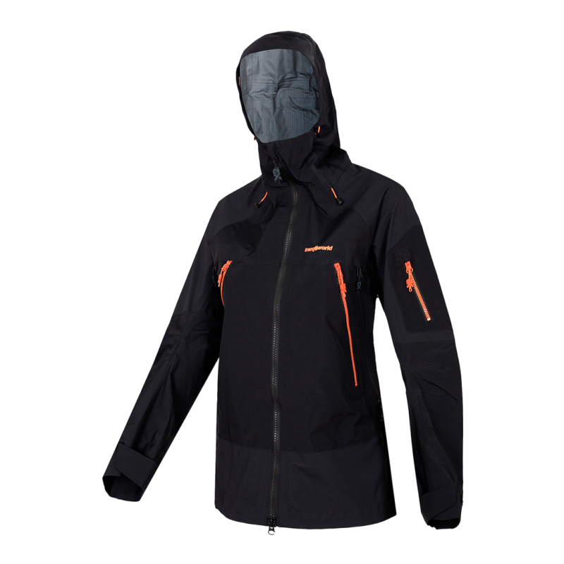 Trangoworld Chaqueta Trx2 Shell Wm Pro Negro Negro Mujer