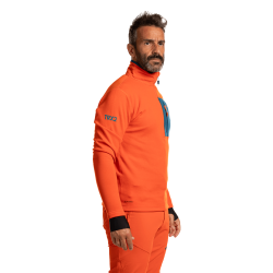 Trangoworld Pullover Trx2 Stretch Pro Naranja Intenso Azul Hombre