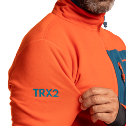 Trangoworld Pullover Trx2 Stretch Pro Naranja Intenso Azul Hombre