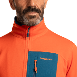 Trangoworld Pullover Trx2 Stretch Pro Naranja Intenso Azul Hombre