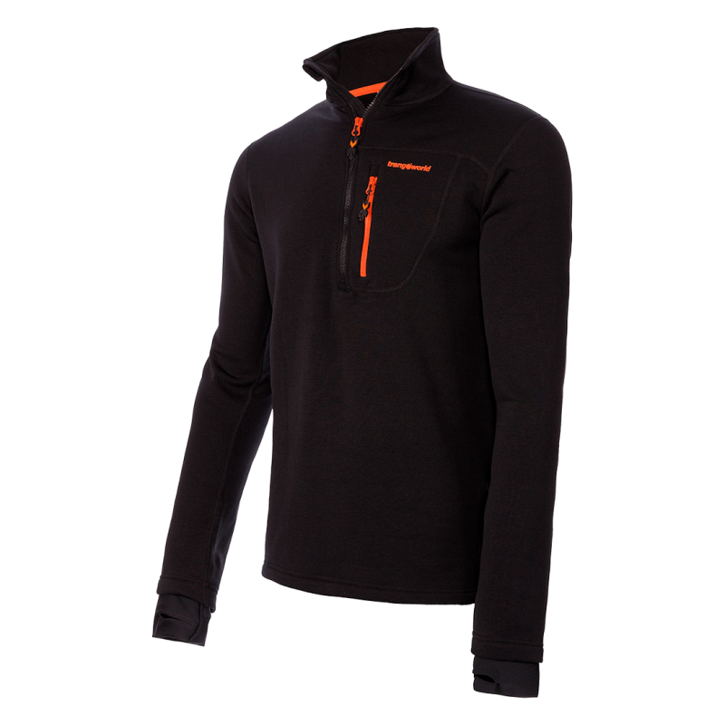 Trangoworld Pullover Trx2 Stretch Pro Negro Naranja Hombre