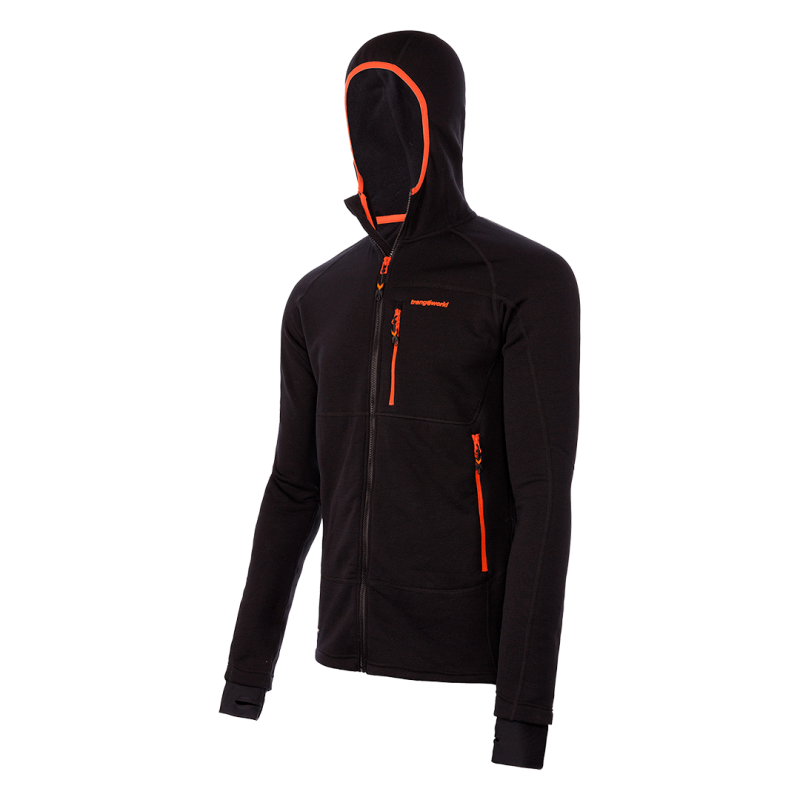 Trangoworld Chaqueta Trx2 Stretch Pro Negro Naranja Hombre