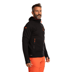 Trangoworld Chaqueta Trx2 Stretch Pro Negro Naranja Hombre