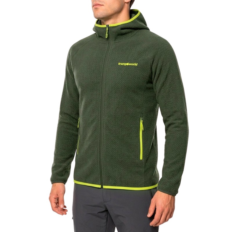 Trangoworld Chaqueta Polar Crastes Verde Hombre
