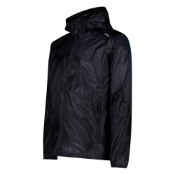 Campagnolo Chaqueta Impermeable Rain Fix Hood Negro Antracita Hombre